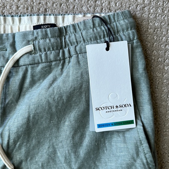 Scotch & Soda Fave Cotton & Linen Twill Bermuda Shorts | Men | Size L, 34 - Picture 6 of 8